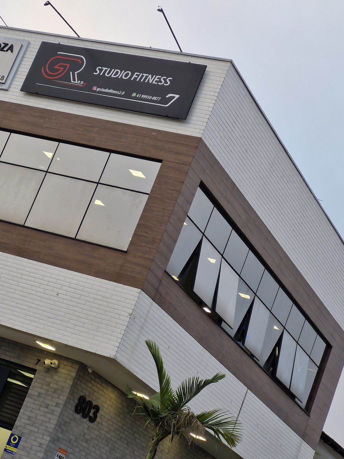 Fachada do GR Studio Fitness 2.0, em Santa Felicidade, Curitiba